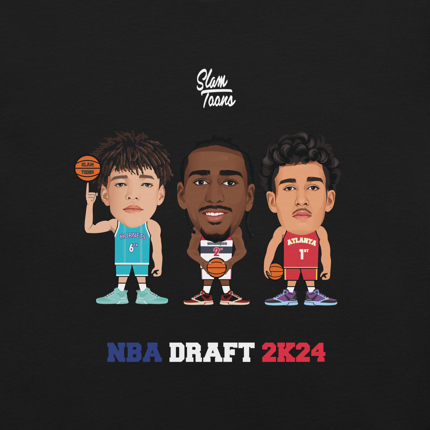 T-shirt SlamToons - NBA DRAFT 2K24