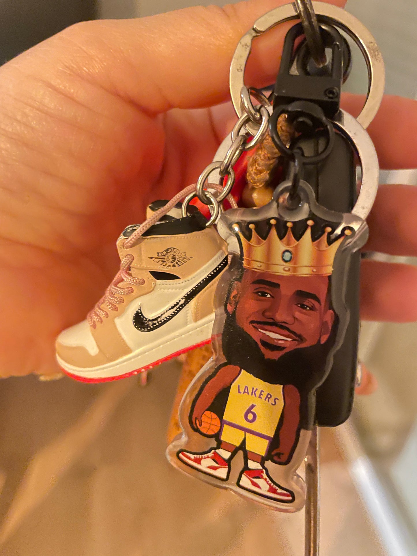 Porte-clés basket et football