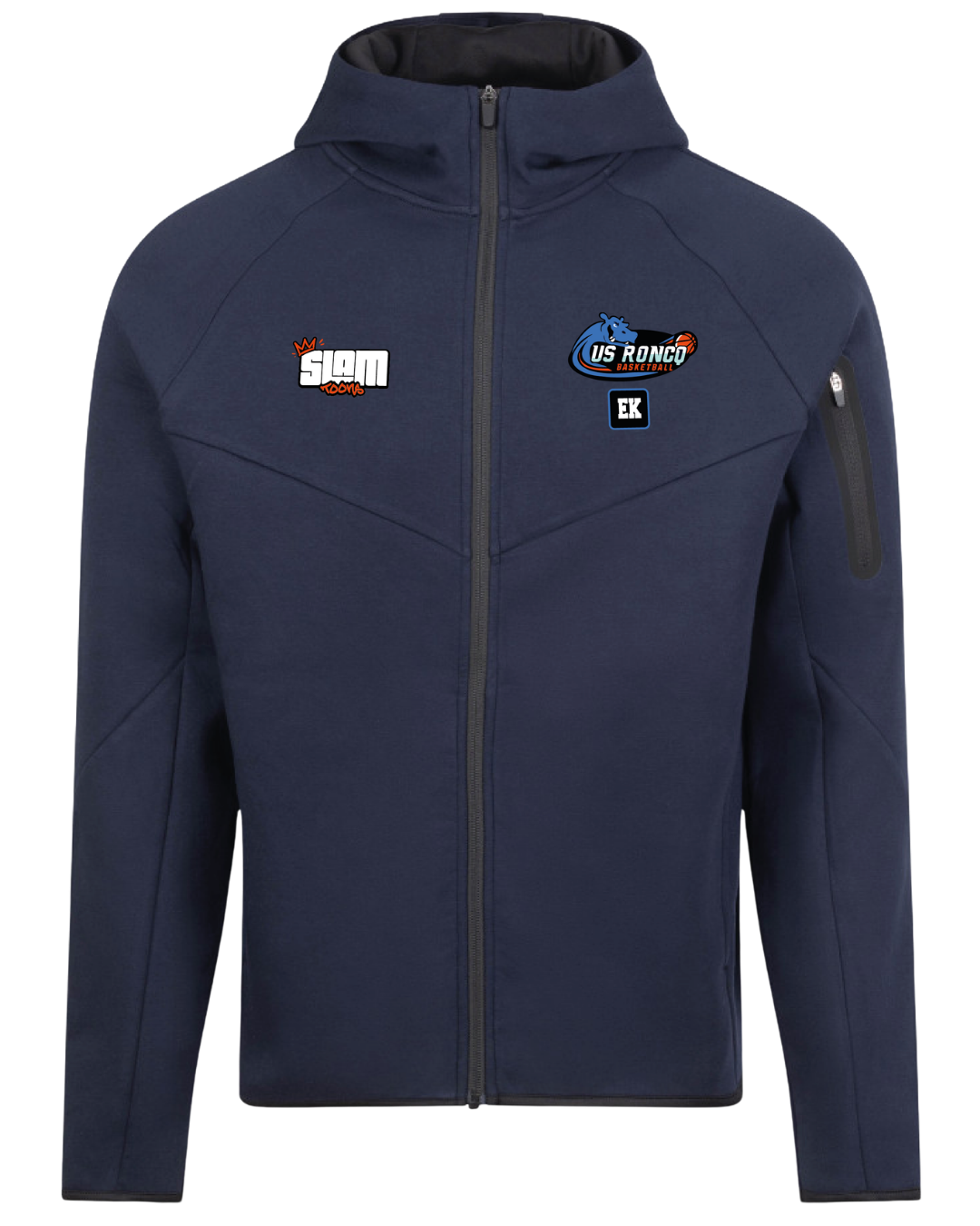 Veste tech zippée U.S. Roncq - Personnalisable