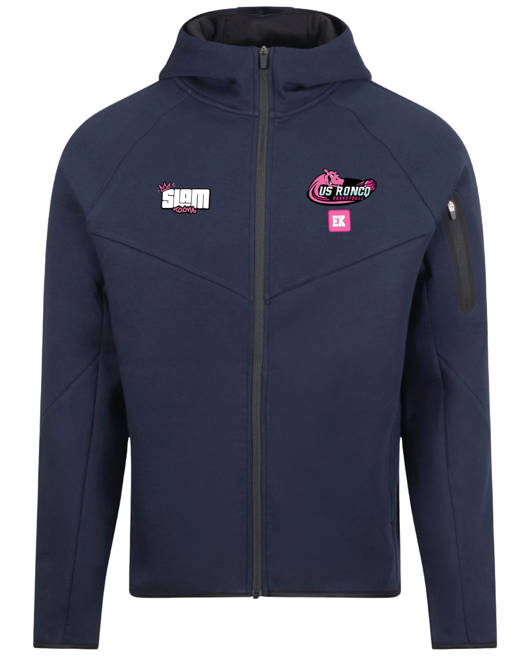Veste tech zippée U.S. Roncq - Personnalisable