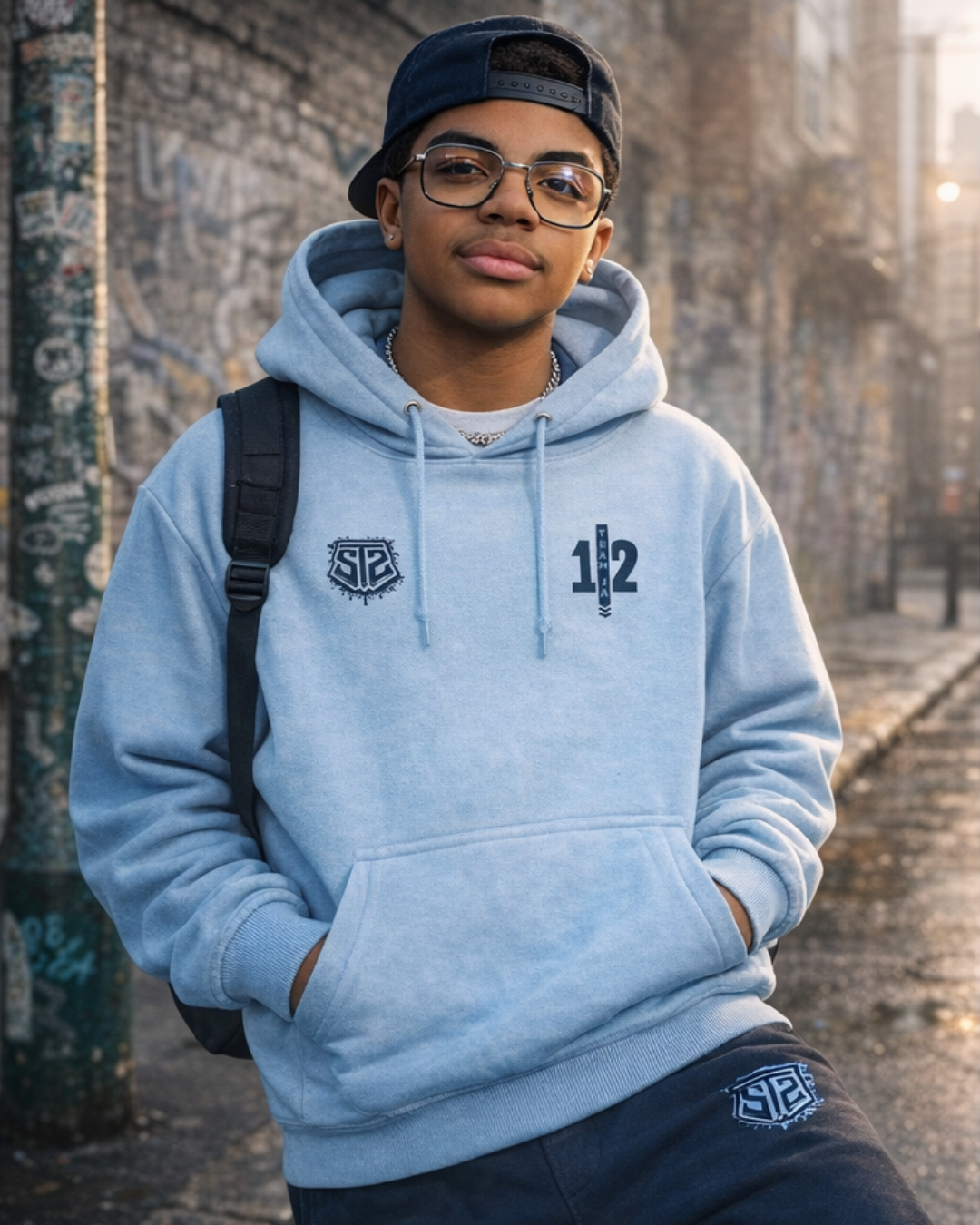 Sweat à capuche Graffiti Mindset - Ja Morant - 100 % coton