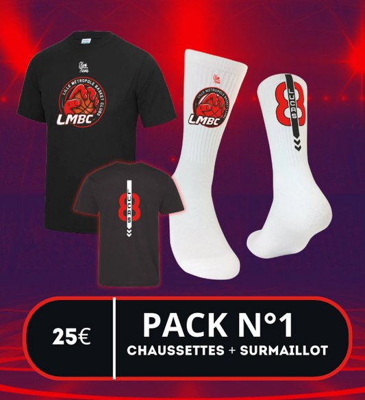 Pack N°1 - Surmaillot floqué + chaussettes personnalisables LMBC