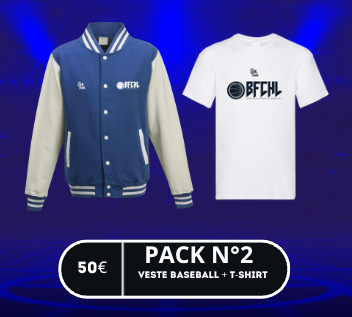 Pack 2 - Veste baseball + T-shirt - Adulte - BFCHL