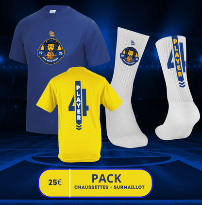 Pack N°1 - Surmaillot floqué + chaussettes personnalisables ABC Mouvaux