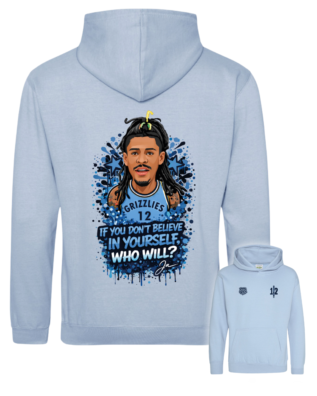 Sweat à capuche Graffiti Mindset - Ja Morant - 100 % coton