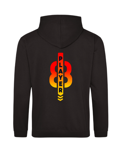 Sweat à capuche zippé PPN noir - 100 % coton - Personnalisable