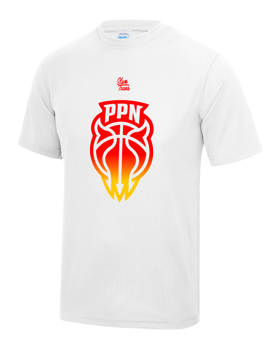 T-shirt PPN blanc - 100 % polyester - Personnalisable