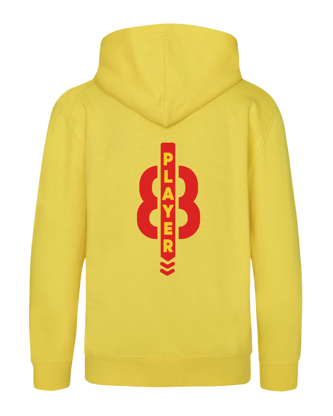 Sweat à capuche logo PPN jaune - 100 % coton - Personnalisable