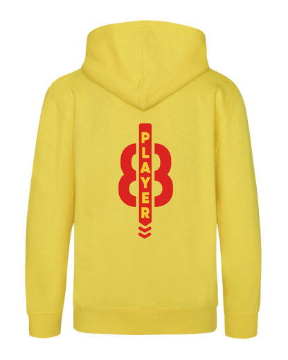 Sweat à capuche logo PPN jaune - 100 % coton - Personnalisable