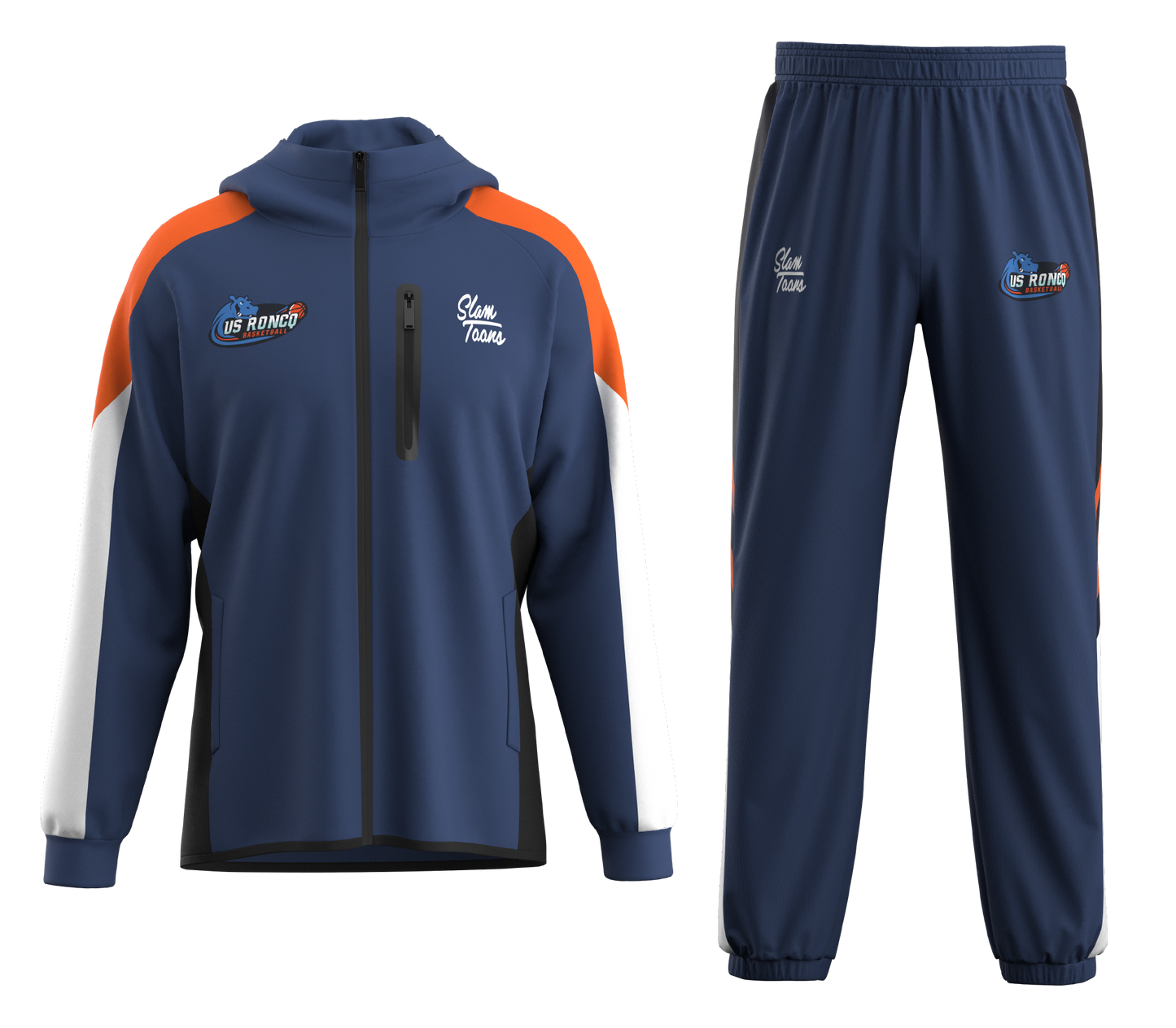 Survêtement synthétique U.S. Roncq - Enfant (Veste + Pantalon)