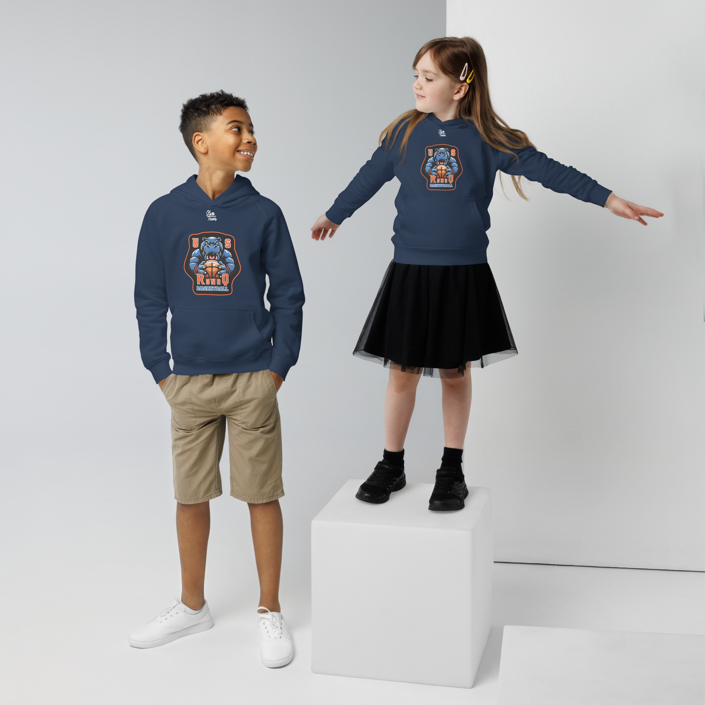 Sweat à capuche - U.S. Roncq Hippo - Enfant